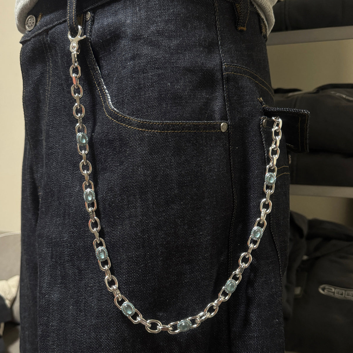 【ぼぶゆう】28inchi 10MM WALLET CHAIN WALLET CHAIN (BLUE) – 2ful