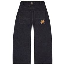Load image into Gallery viewer, WIDE LEG RAVE DENIM (INDIGO RAW)