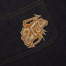 Load image into Gallery viewer, WIDE LEG RAVE DENIM (INDIGO RAW)