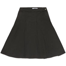 Load image into Gallery viewer, MIDI WIDE PLEATED SKIRT (JET BLACK)