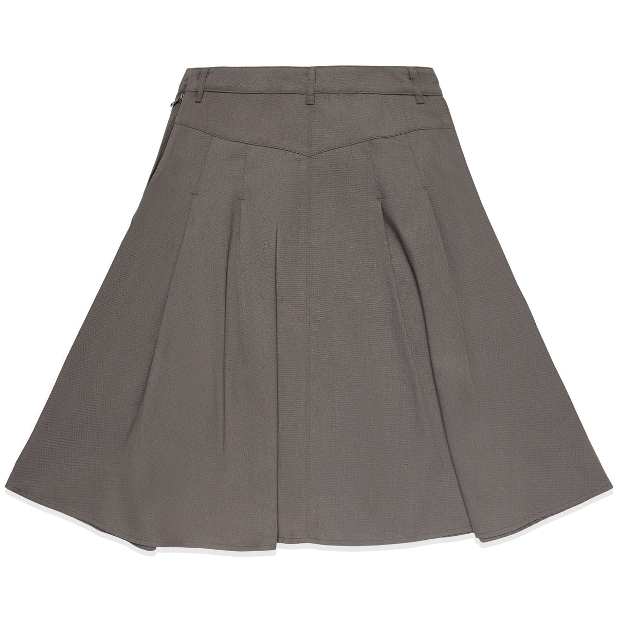 MIDI WIDE PLEATED SKIRT (CAFE GREY) – 2ful