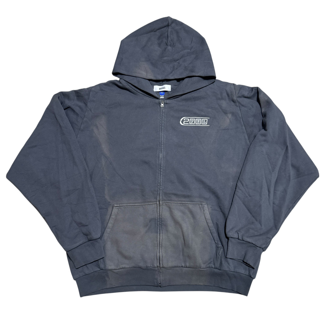 2MAN ZIP UP HOODIE (XXL)