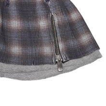 Load image into Gallery viewer, ZIPPER BEANIE (PLAID/GREY)

