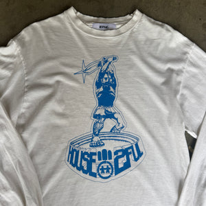 90's HANES BEEFY HOUSE 2FUL L/S TEE (20.5x23.5)