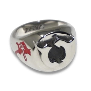 GEMINI RIGHTS SIGNET RING (ENAMEL)