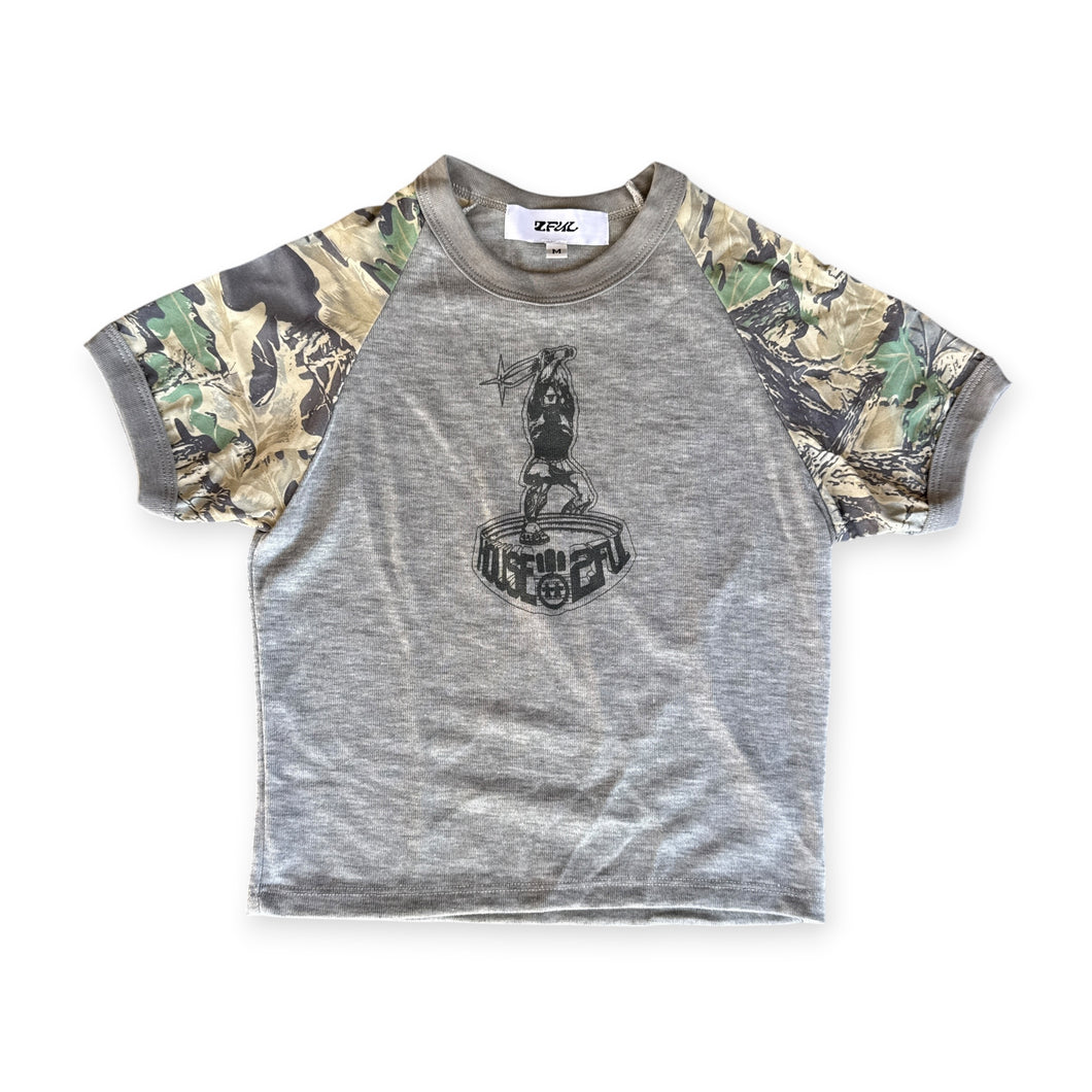 HOUSE 2FUL BABY TEE (GREY CAMO)