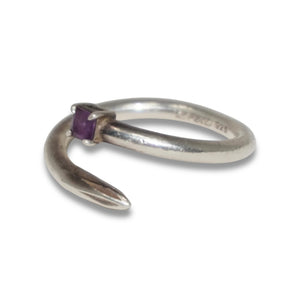 925 SILVER PHILLIPS RING (AMETHYST)