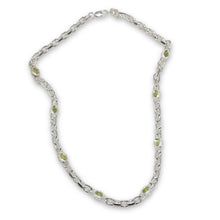 Load image into Gallery viewer, 925 SILVER PERIDOT NECKLACE
