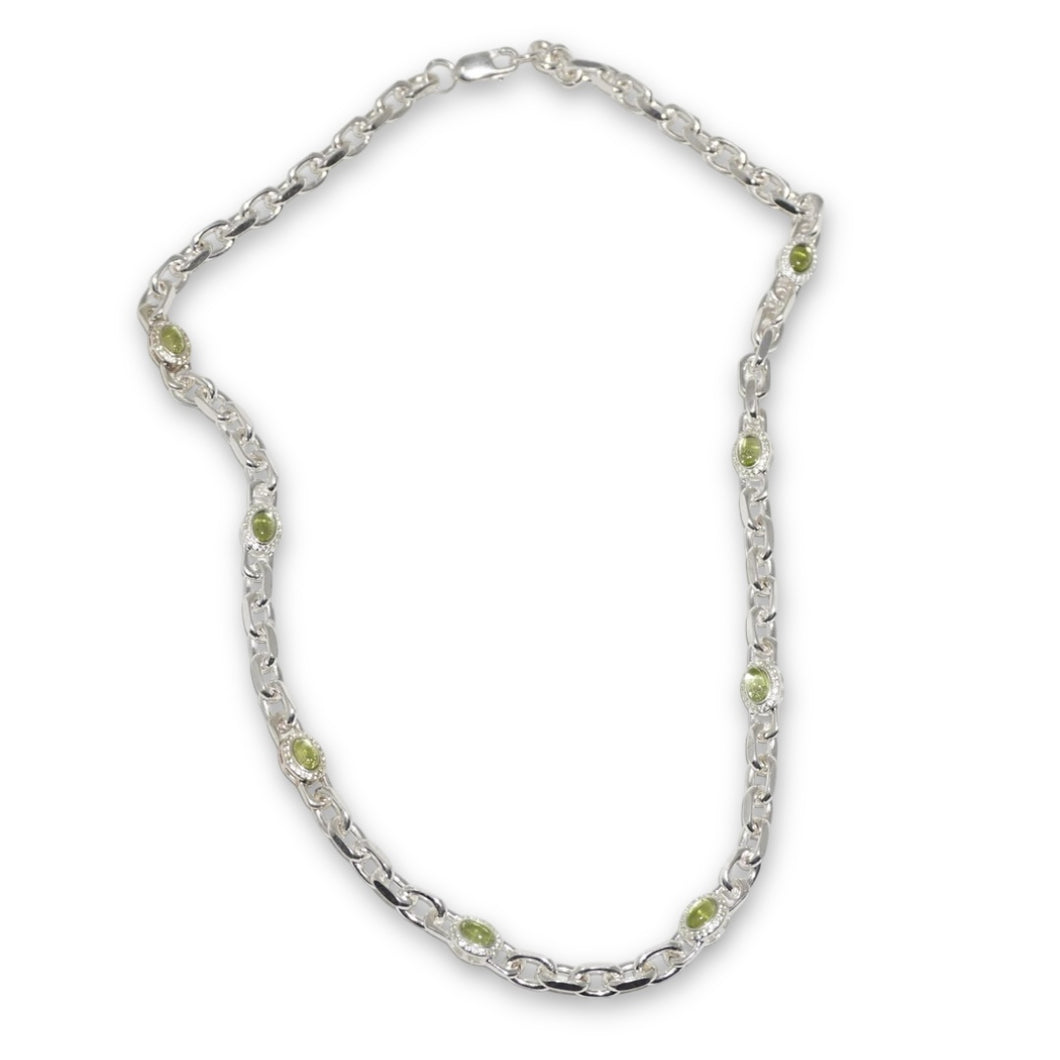 925 SILVER PERIDOT NECKLACE