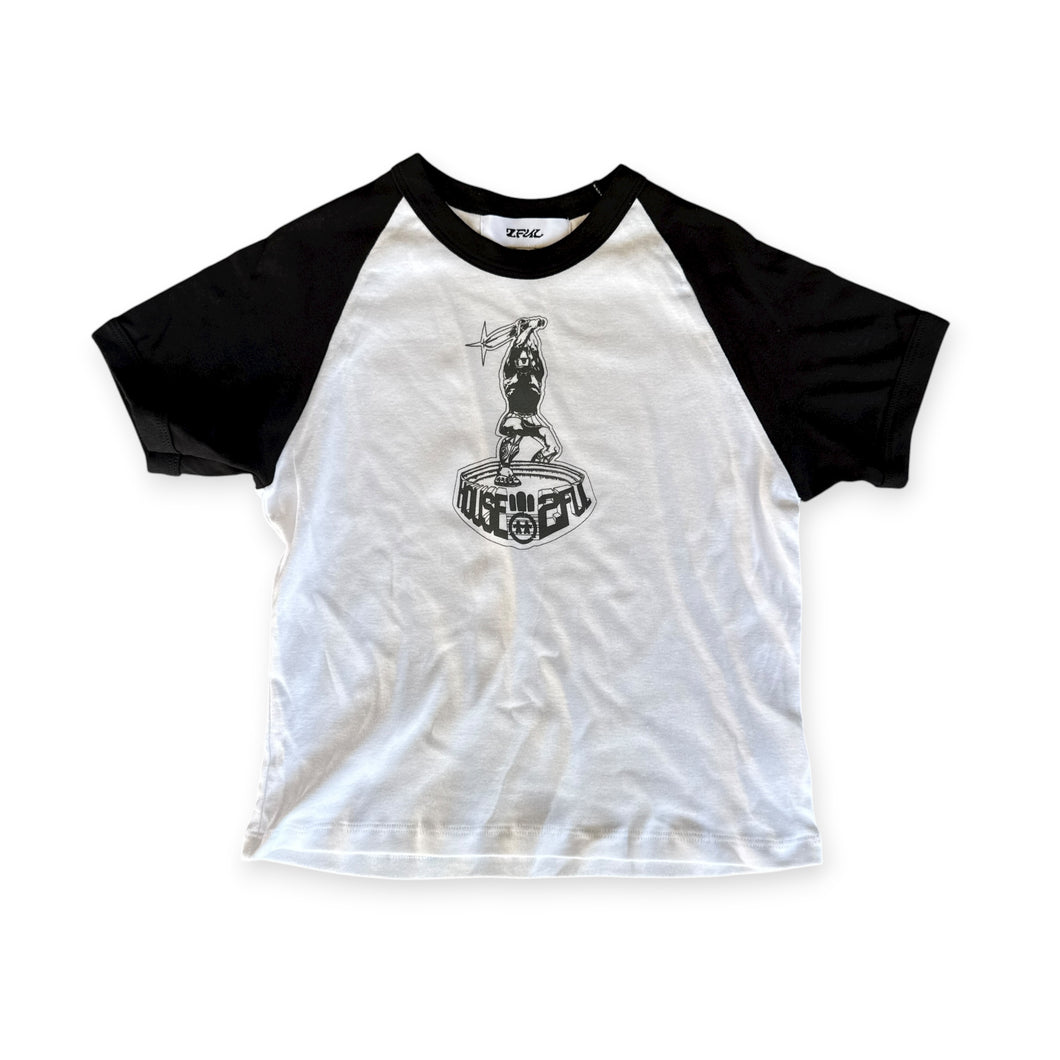 HOUSE 2FUL BABY TEE (WHITE/BLACK)