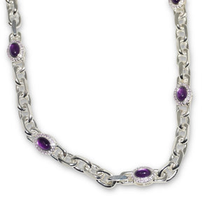 925 SILVER AMETHYST NECKLACE