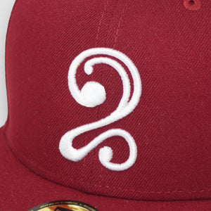 LEON 2 NEW ERA FITTED HAT (BURGUNDY)