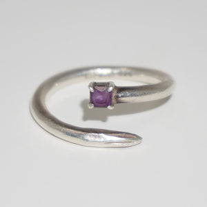 925 SILVER PHILLIPS RING (AMETHYST)