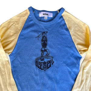 HOUSE 2FUL BABY L/S TEE (BLUE/YELLOW)