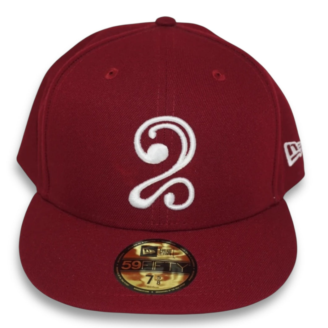 LEON 2 NEW ERA FITTED HAT (BURGUNDY)