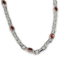Load image into Gallery viewer, 925 SILVER GARNET NECKLACE
