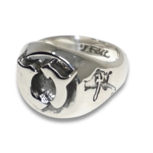 925 SILVER GEMINI RIGHTS SIGNET RING