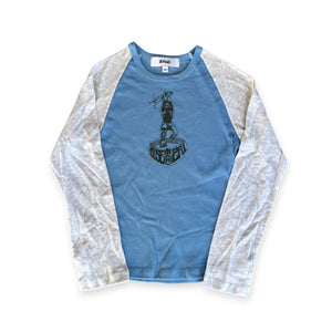 HOUSE 2FUL BABY L/S TEE (BLUE/LIGHT GREY)