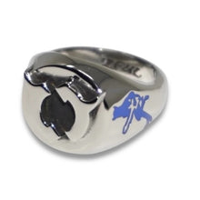 Load image into Gallery viewer, GEMINI RIGHTS SIGNET RING (ENAMEL)
