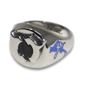 GEMINI RIGHTS SIGNET RING (ENAMEL)