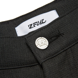 WIDE LEG PADDED PANTS (JET BLACK)