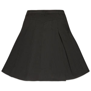 MIDI WIDE PLEATED SKIRT (JET BLACK)