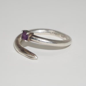 925 SILVER PHILLIPS RING (AMETHYST)