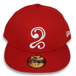 LEON 2 NEW ERA FITTED HAT (RED)