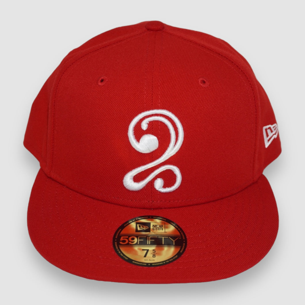 LEON 2 NEW ERA FITTED HAT (RED)