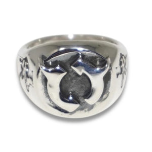 925 SILVER GEMINI RIGHTS SIGNET RING
