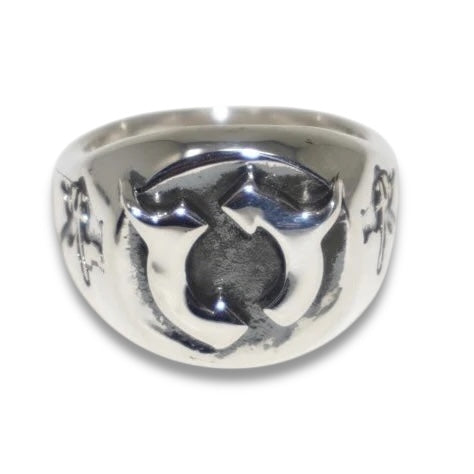 925 SILVER GEMINI RIGHTS SIGNET RING