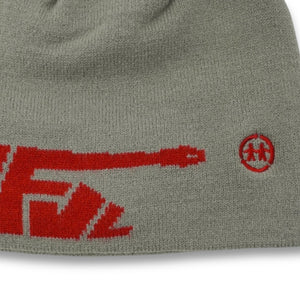 TANK BEANIE (GREY/RED)