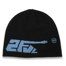 Load image into Gallery viewer, TANK BEANIE (BLACK/BLUE)

