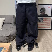 Load image into Gallery viewer, SAMPLE DARTED CINCH BACK DENIM INDIGO (36)
