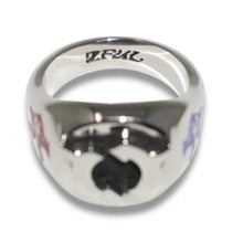 Load image into Gallery viewer, GEMINI RIGHTS SIGNET RING (ENAMEL)

