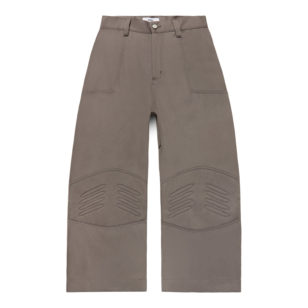 WIDE LEG PADDED PANTS (CAFE GREY)