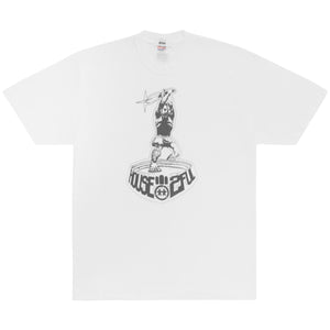 00's HOUSE 2FUL TEE (WHITE/CHARCOAL)