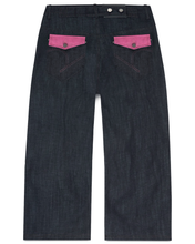 Load image into Gallery viewer, DARTED CINCH BACK DENIM (PINK GINGHAM)
