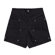 Load image into Gallery viewer, DOUBLE THIGH SHORTS 5&quot; (BLACK)
