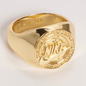 925 GOLD N1KE SIGNET RING