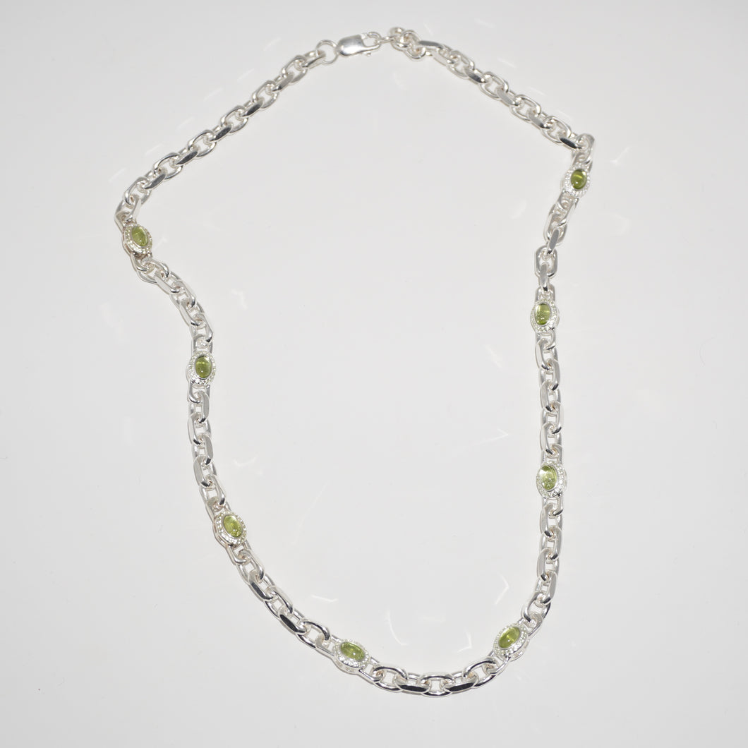 925 SILVER PERIDOT NECKLACE