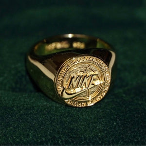 925 GOLD N1KE SIGNET RING