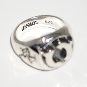 925 SILVER GEMINI RIGHTS SIGNET RING