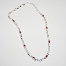 Load image into Gallery viewer, 925 SILVER GARNET NECKLACE
