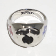 Load image into Gallery viewer, GEMINI RIGHTS SIGNET RING (ENAMEL)
