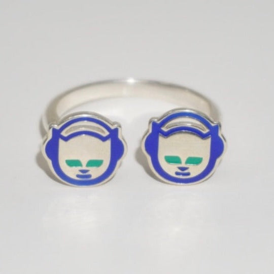 925 SILVER NAPSTER RING