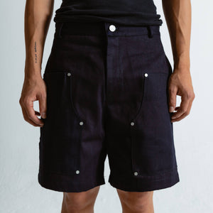 DOUBLE THIGH SHORTS 5" (NAVY)