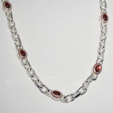 Load image into Gallery viewer, 925 SILVER GARNET NECKLACE
