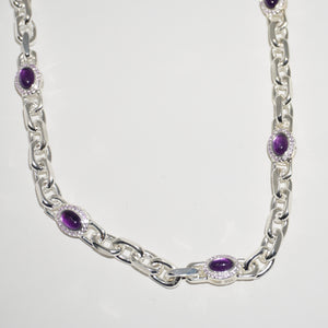 925 SILVER AMETHYST NECKLACE