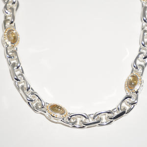 925 SILVER CITRINE NECKLACE